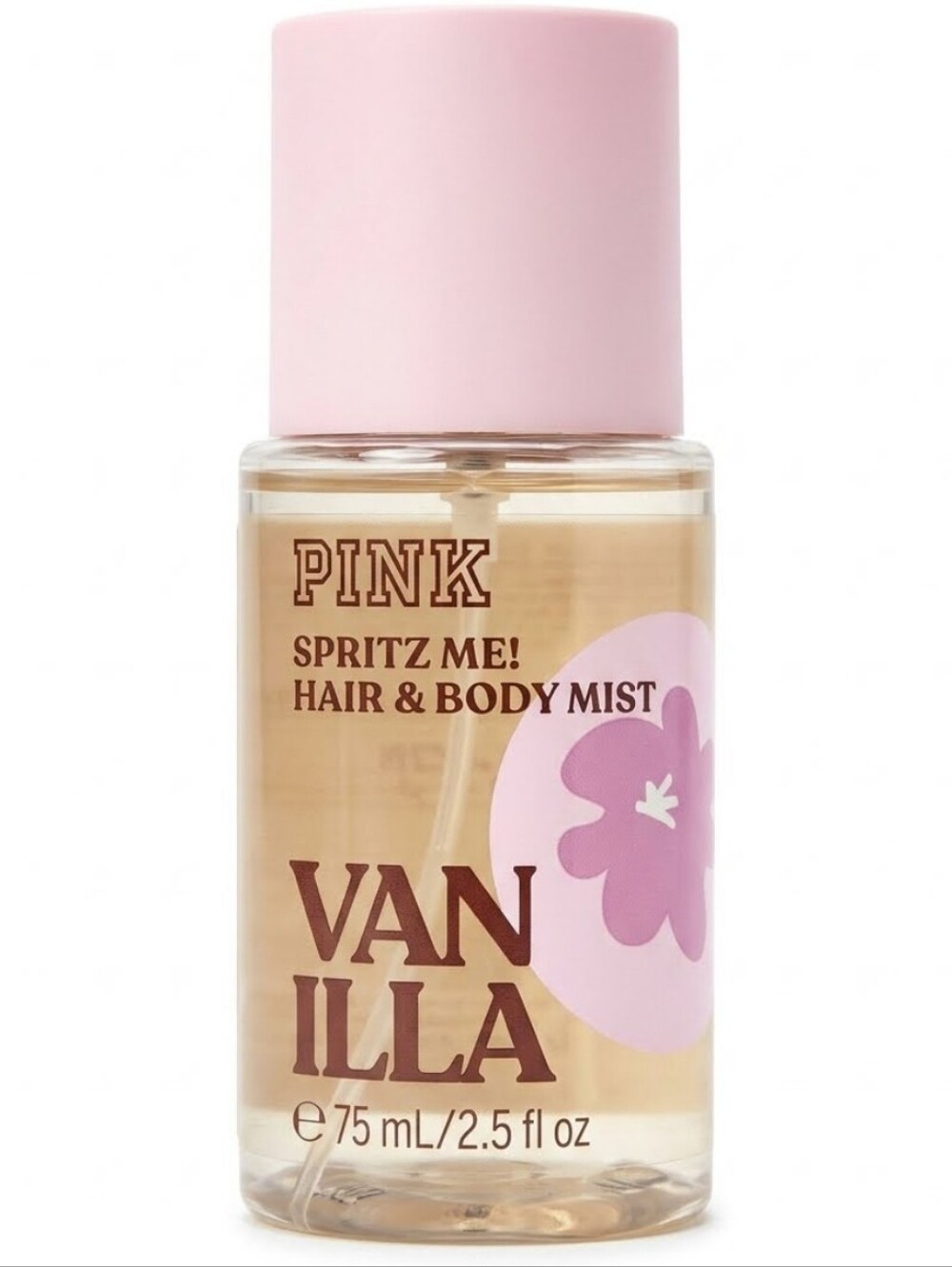 PINK SPRITZ ME! Hair & Body Mist- Vanilla 2.5 Fl OZ